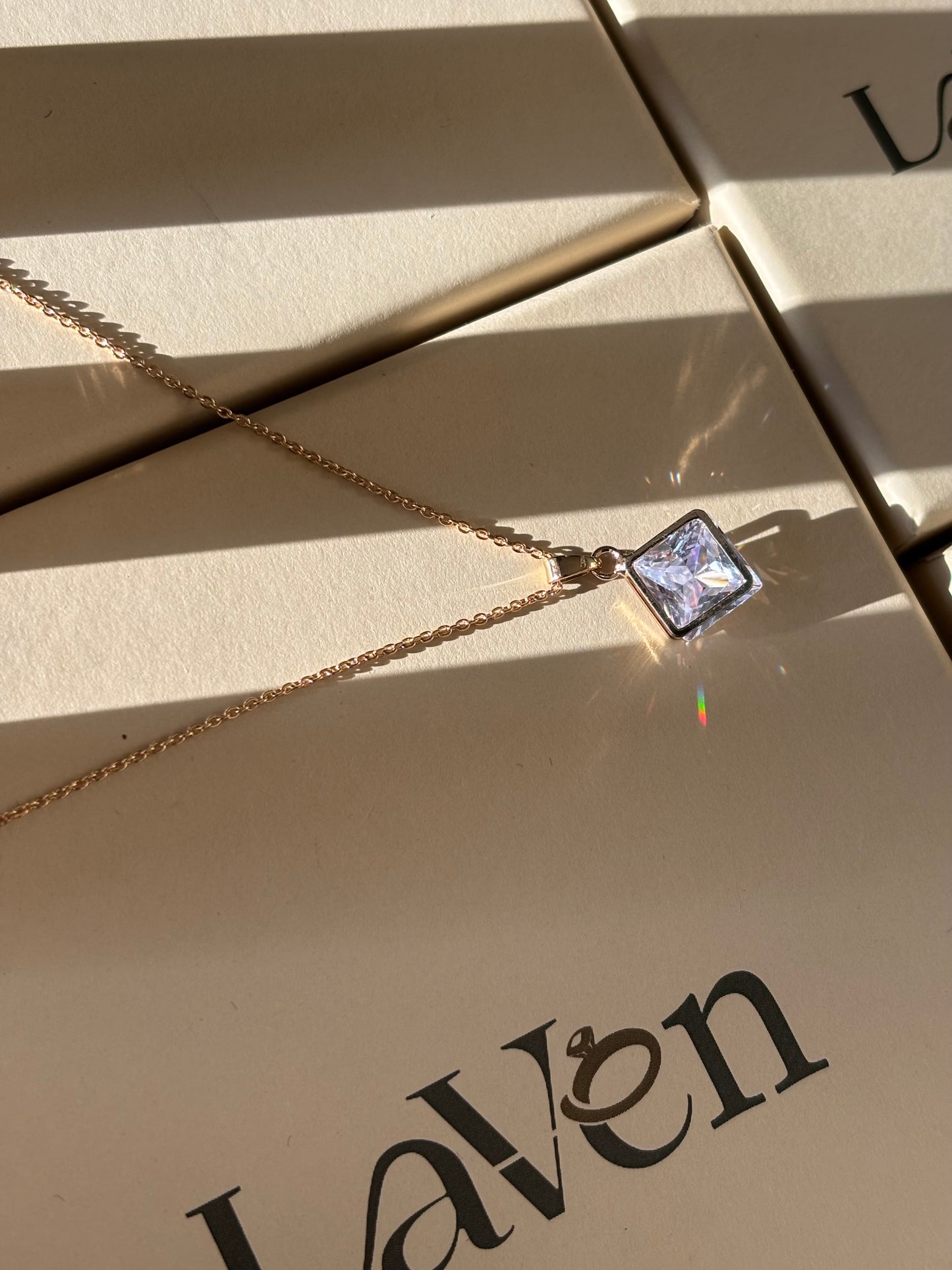 Gold Prism Necklace