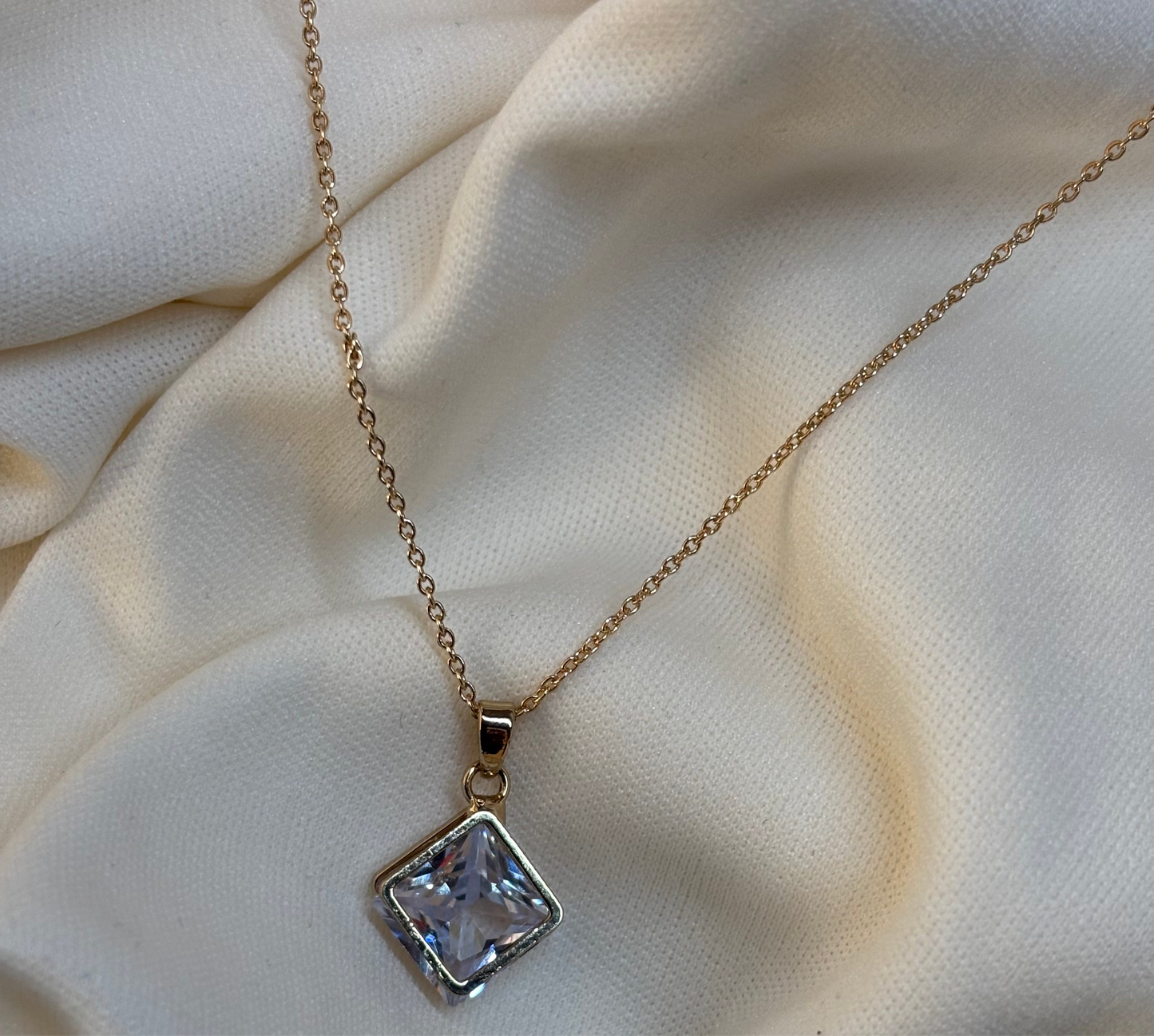 Gold Prism Necklace