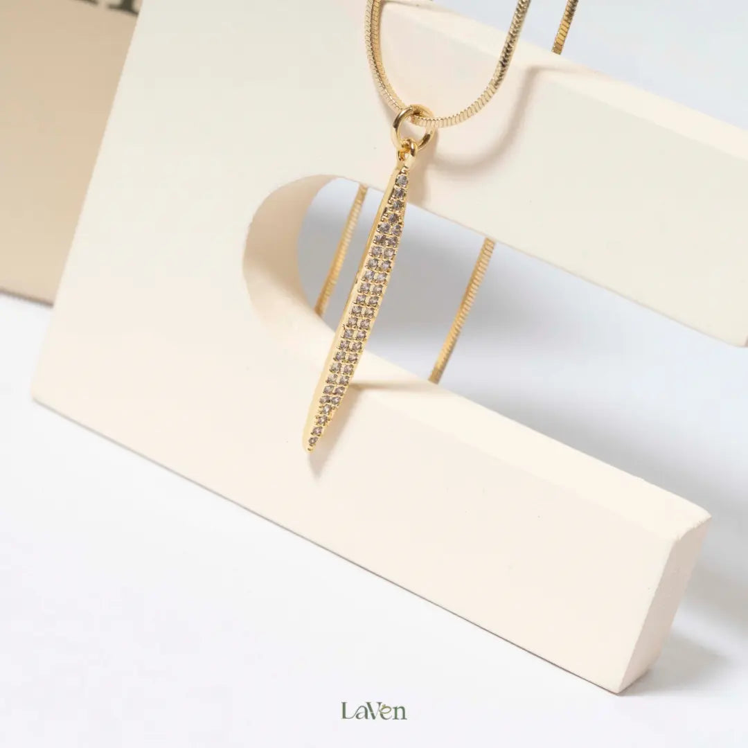 Gold Leaf Necklace LAVEN JEWELLERY