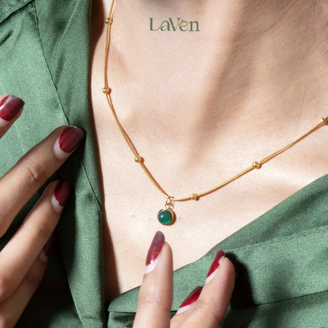 Vintage Natural Stone Pendant LAVEN JEWELLERY