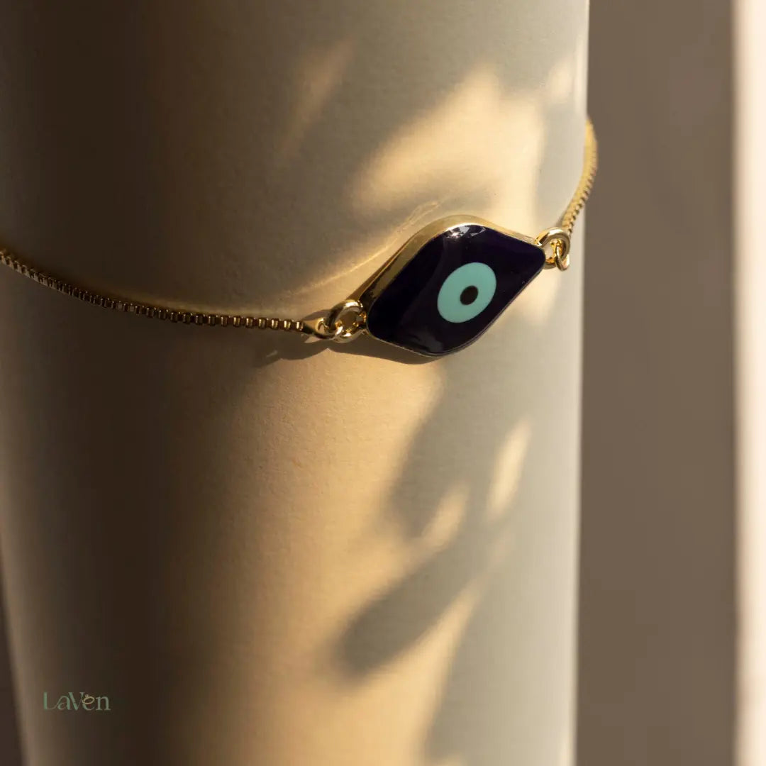 Blue Evil Eye Bracelet LAVEN JEWELLERY