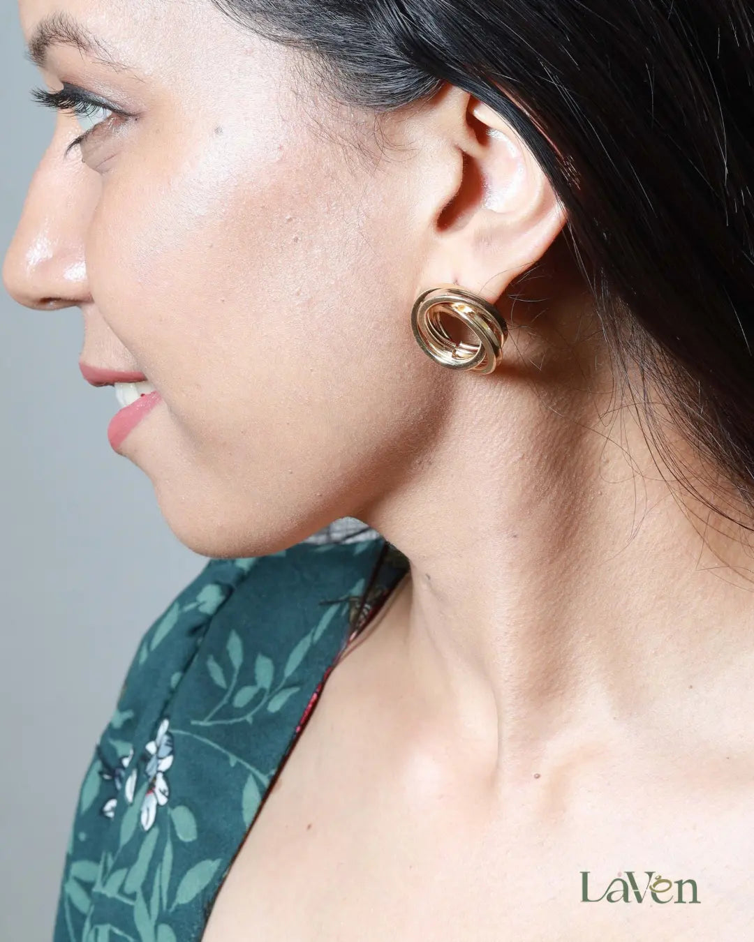 Golden Grace Hoops - LAVEN JEWELLERY