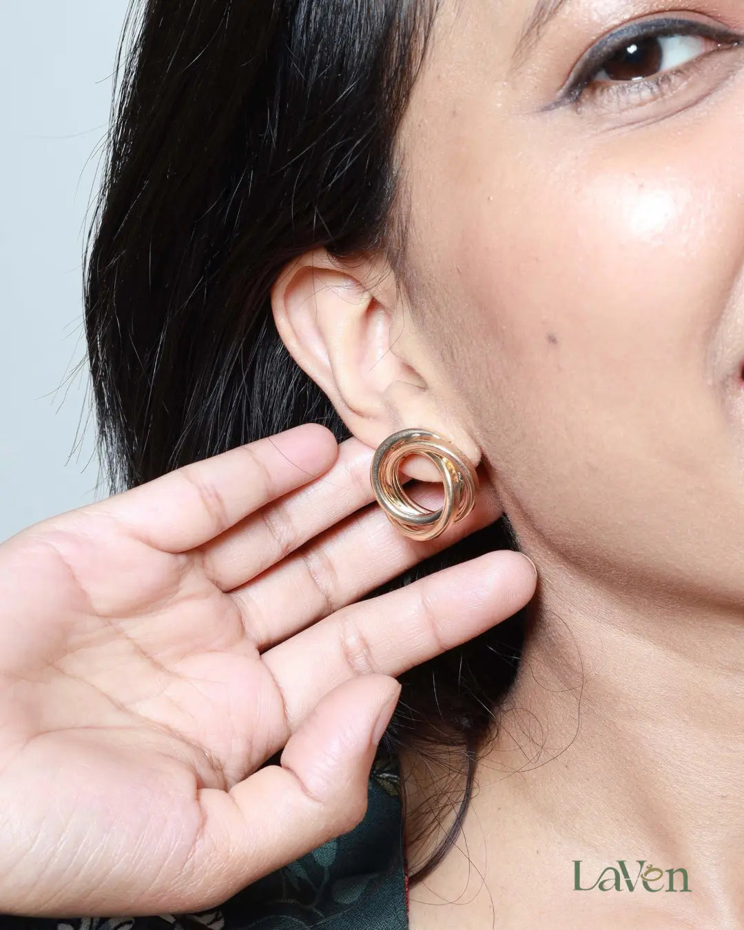 Golden Grace Hoops - LAVEN JEWELLERY