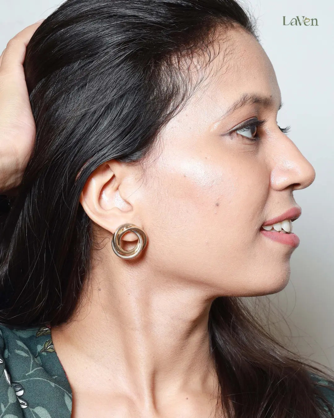 Golden Grace Hoops - LAVEN JEWELLERY