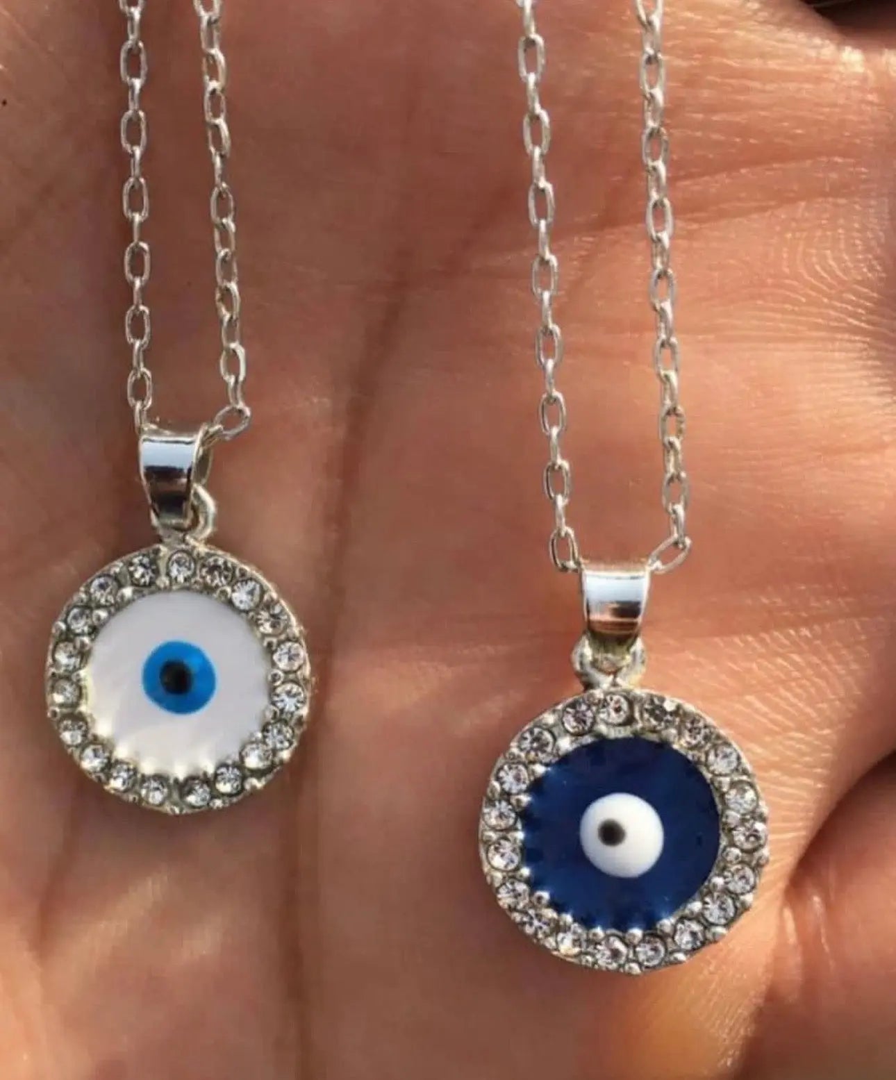 Evil Eye Studded Pendant LAVEN JEWELLERY