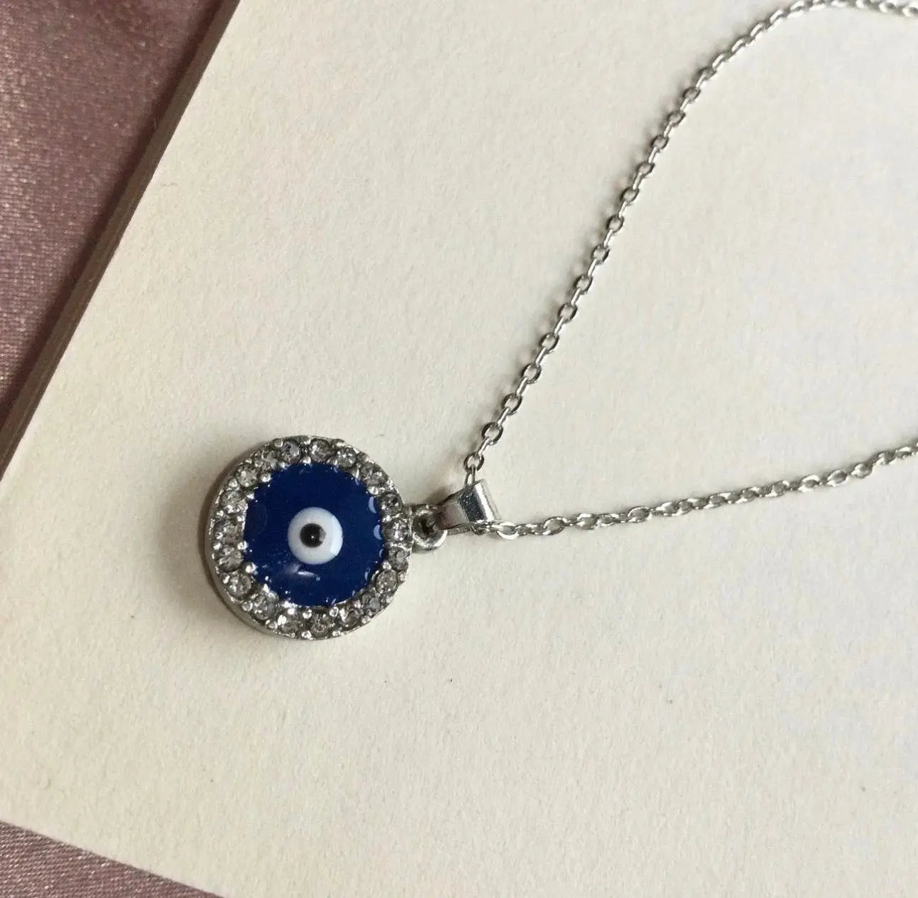 Evil Eye Studded Pendant LAVEN JEWELLERY