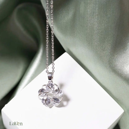 Silver Daisy Necklace LAVEN JEWELLERY