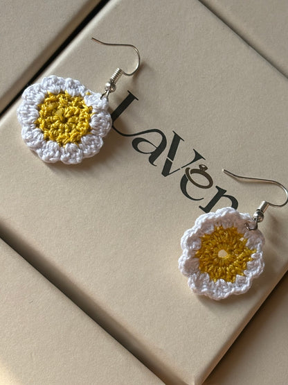 Handmade Crochet
Sunflower Earring