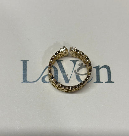 Gold Hexa Ring
