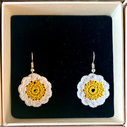 Handmade Crochet
Sunflower Earring
