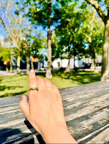 Gold Ribbon Ring LAVEN JEWELLERY