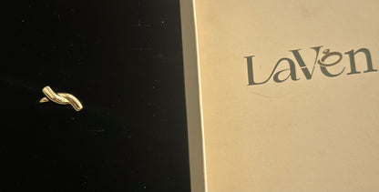 Gold Ribbon Ring LAVEN JEWELLERY