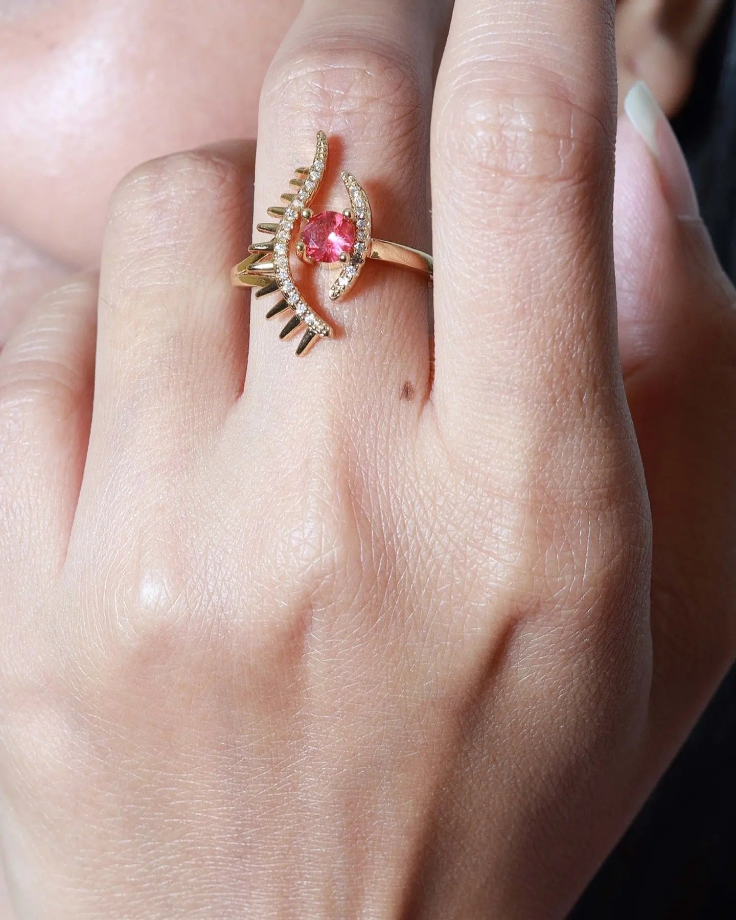 Evil Red Eye Ring LAVEN JEWELLERY