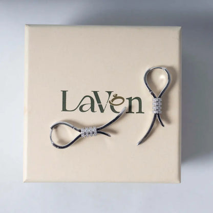 Half Bow - Silver LAVEN JEWELLERY