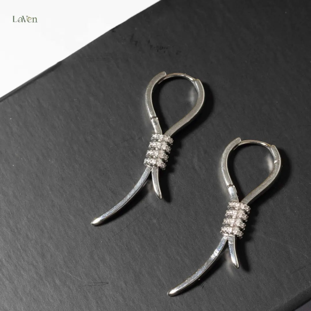Half Bow - Silver LAVEN JEWELLERY
