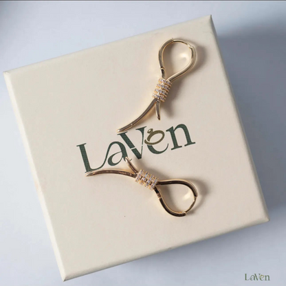 Half Bow - Gold LAVEN JEWELLERY