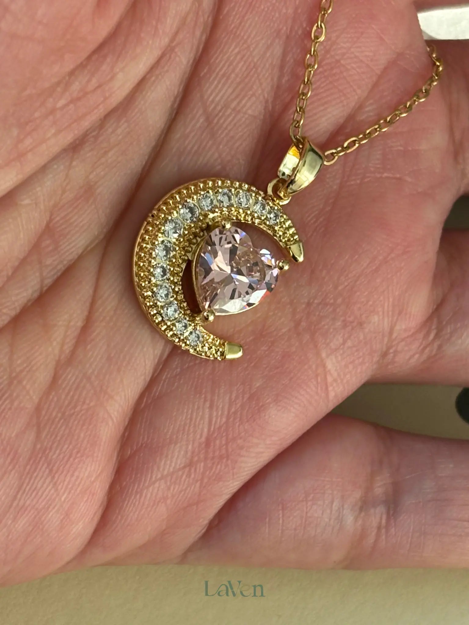 Luna Heart Necklace LAVEN JEWELLERY