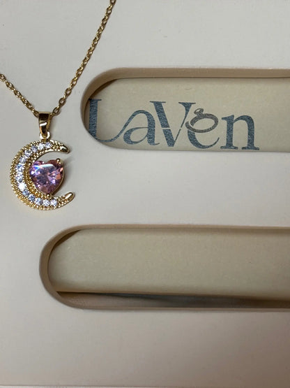 Luna Heart Necklace LAVEN JEWELLERY