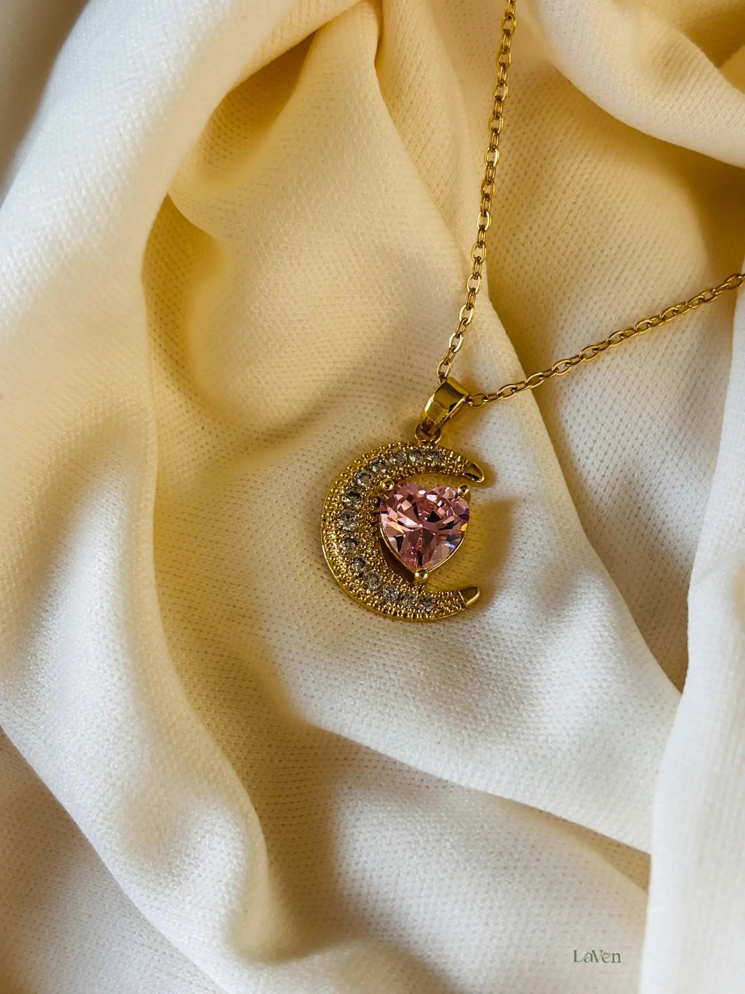 Luna Heart Necklace LAVEN JEWELLERY