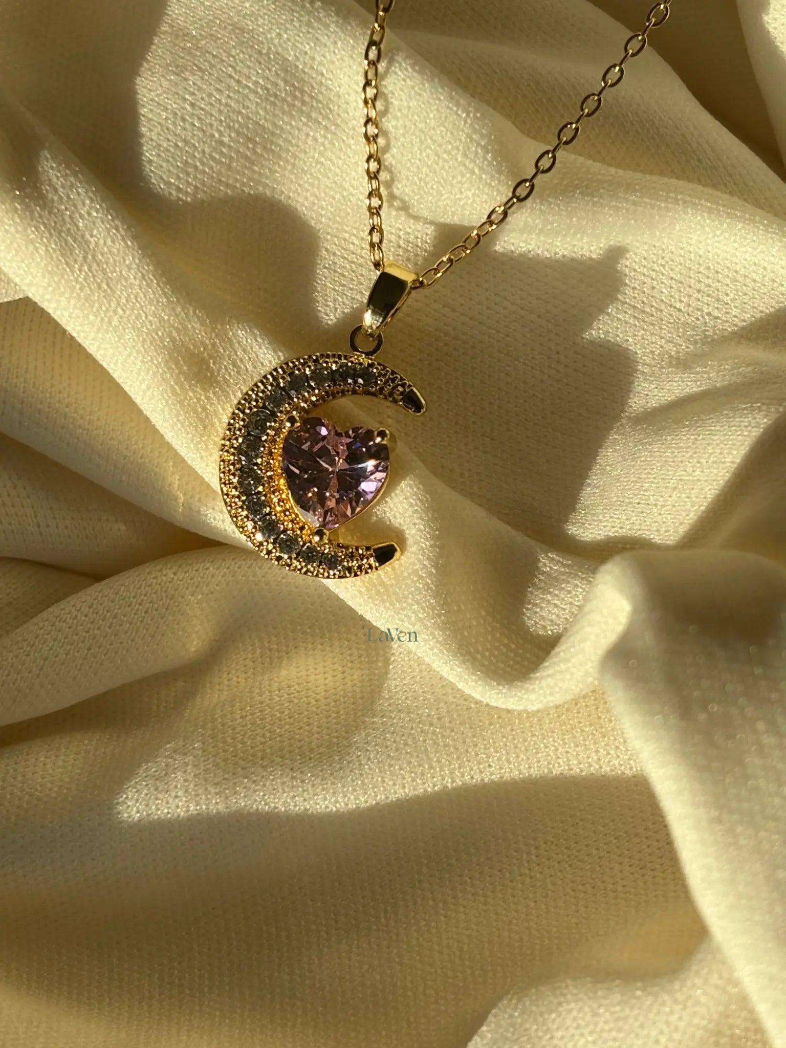 Luna Heart Necklace LAVEN JEWELLERY