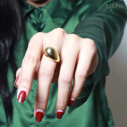Gold Statement Ring - LAVEN JEWELLERY