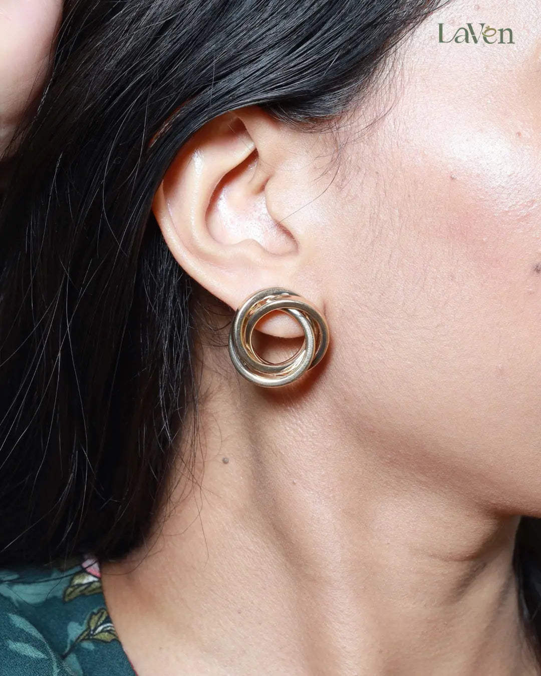 Golden Grace Hoops - LAVEN JEWELLERY