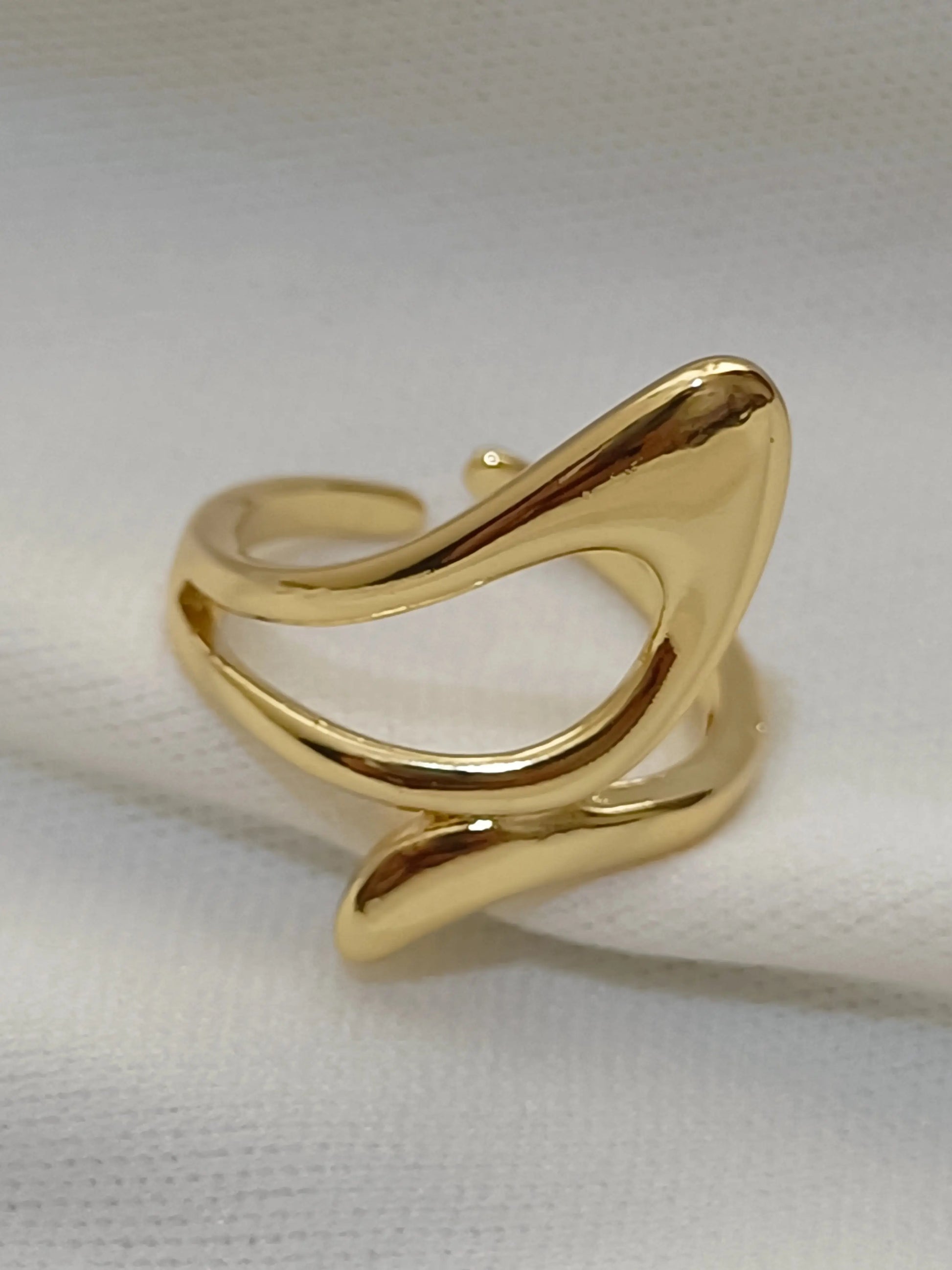 Gold Asymmetrical Ring - LAVEN JEWELLERY